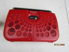 Vintage PANASONIC 8 Track Player RS-833S Stereo Red Swiss Cheese Tested Works