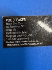 PARTS BASS JAXX VOX Speaker Portable Bluetooth Wireless Mini Speaker Blue 3W AUX