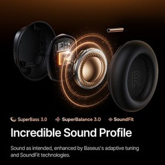Baseus Adaptive Active Noise Cancelling Headphones Dolby Audio Hi-Res Audio XH1