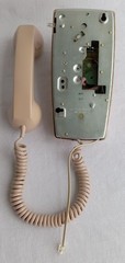 Western Electric Beige 2554 touch tone wall phone works