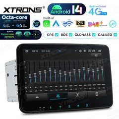 2 Din Android 14 DVD Player 10.1″ Car Stereo 4G LTE 4GB RAM 64GB ROM GPS BT 5.0
