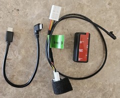 Dongar Dash Cam Power Adapter (5-Pin Type A) for Select Toyota/Lexus black