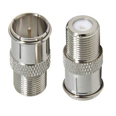 F Type Male to Female TV Coaxial Adapter Quick Push Connector 1 Piece Cable