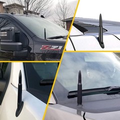 Bullet Style 0.5 Cal Short Black Antenna Mast Power for DODGE RAM &RAM 2009-2023