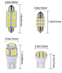 14Pcs 36mm T10 LED Interior Car Light Kit Map Dome License Plate