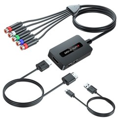 1080P Component to HDMI Adapter for PS2, Wii, Xbox – YPbPr Converter Cable