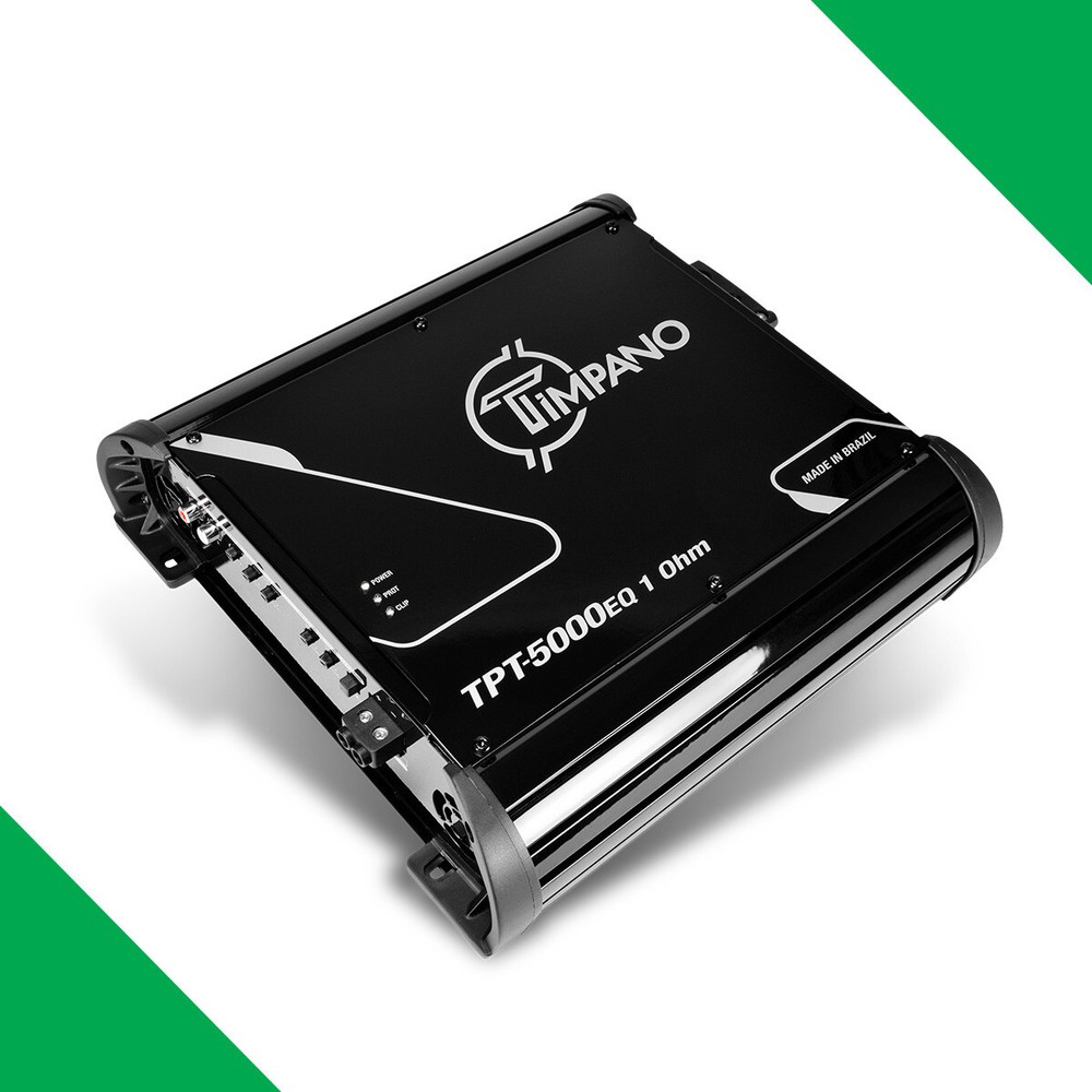 (1) FULL RANGE AMPLIFIER TIMPANO 5600W 1 CHANNEL TPT-5000EQ-1 1Ω CAR PRO AUDIO