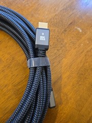 8K 24 Foot Braided HDMI Cable 24K Gold-plated 4K 120Hz 48Gbps HD Dolby 7.1