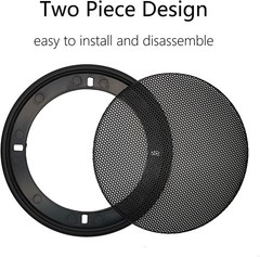Durable Metal Mesh and ABS Plastic Speaker Covers – 4-Inch Design, 2Pcs