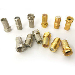 F Type Connector Kit for Coaxial Cable Extension/Repair, 8 Pcs RG6 P