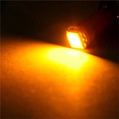 20 Pack T5 58 70 73 74 Dashboard Gauge 1-SMD 5050 LED Wedge Lamp Bulbs yellow