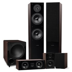 Fluance Elite Home Theater 5.1 Speaker System – Walnut