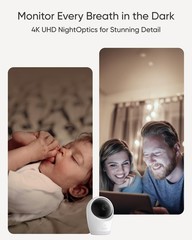 eufy Security Baby Monitor E21 with 4K UHD Camera, 5” 720p Display 8X Zoom 24/7