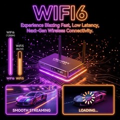 vSeeBox Elite Ultra 8K Android TV Box with Voice Control, 4GB RAM 128GB Storage