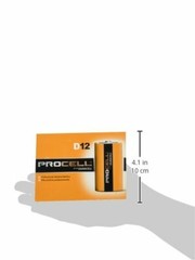 Duracell Procell D PC1300 1.5V 12Ah Alkaline Battery – 12 Pieces