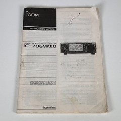 ICOM IC-706 MKIIG All Mode Transceiver w/ Microphone & Manual