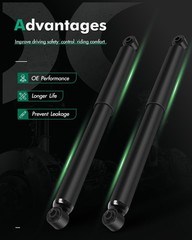 For Chevy/for GMC Auto Shocks (Rear,2Pcs), Shocks Absorbers Assemblies Black