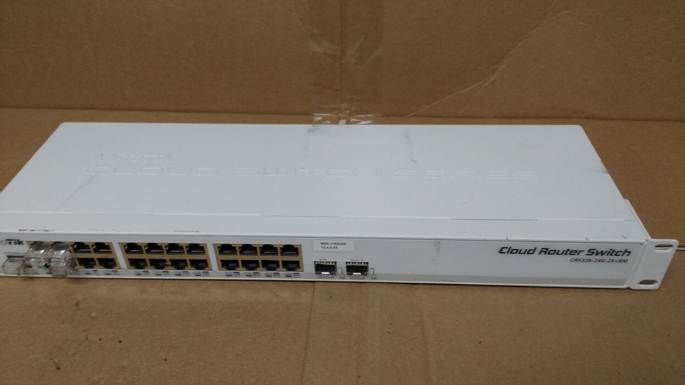 Mikrotik CRS326-24G-2S+RM Cloud Router Switch, 24xGbit LAN, 2xSFP+, Rackmount
