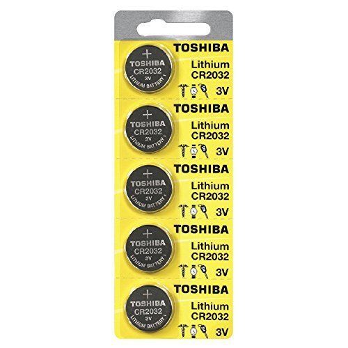 Toshiba Genuine Fresh Date CR2032 2032 Lithium 3V Batteries Exp 2031 (5 pieces)