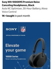 LikeNew Sony WH-1000XM5SA Wireless Noise Canceling 30 Hours Headphones