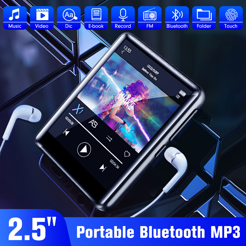 Support 128G MP3 Player Bluetooth HiFi Lossless Sound Music Recorder FM Radio US