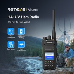 Ailunce HA1UV Dual Band Ham Handheld Radio Transceiver NOAA Waterproof Outdoor