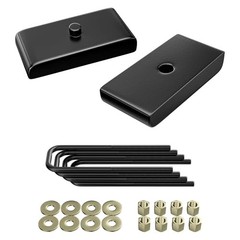 1″ Leveling Lift Block Kit for 1999-2023 Silverado Sierra Front: None, Rear: 1″