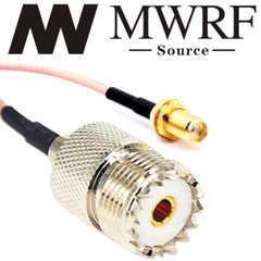 6″ SMA Female to UHF Female SO239 RG316 Cable; US Stock