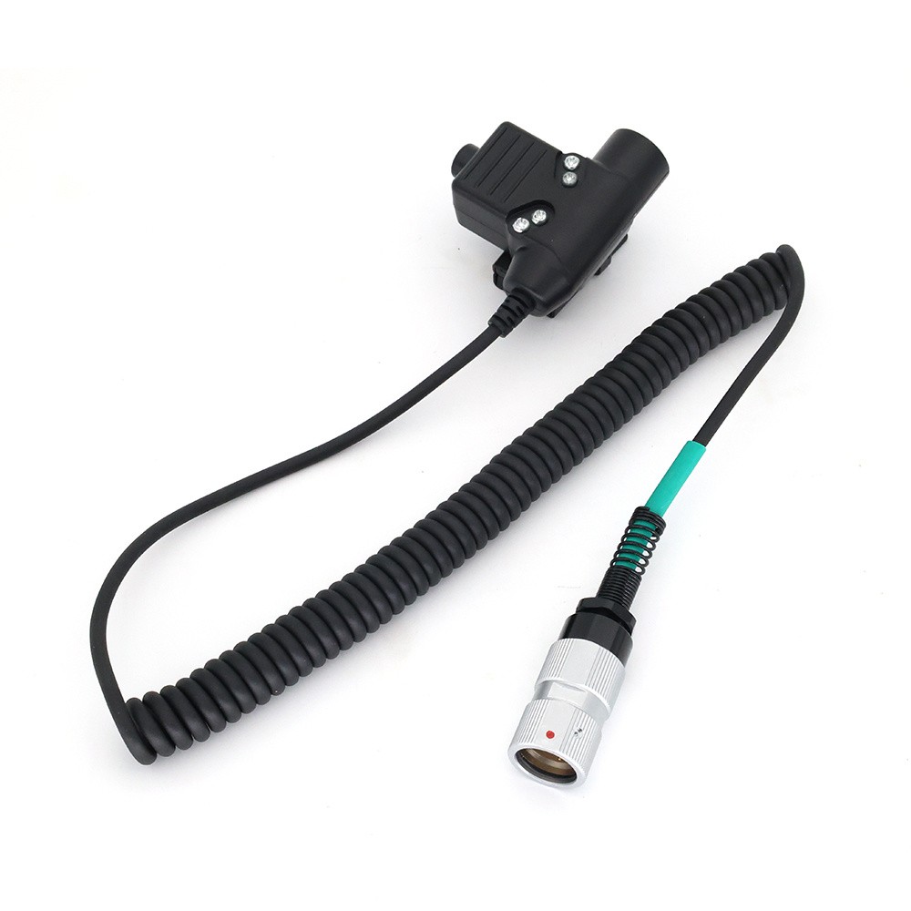 High Quality 90cm 6Pin U94 Headset Connector PTT For PRC152/PRC148 For TAC-SKY