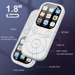 Multifunction MP4 Player 32GB Bluetooth 5.4 Supports 128GB Expand FM Radio