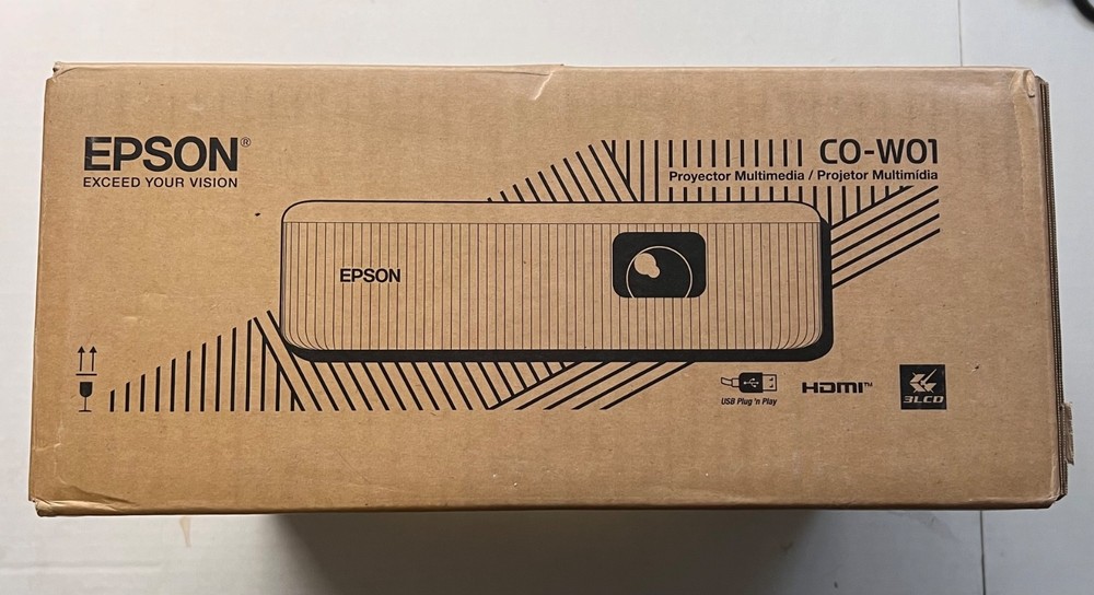 NEW UGLY BOX – Epson EpiqVision Flex CO-W01 1080p Portable 3LCD Projector HA86A