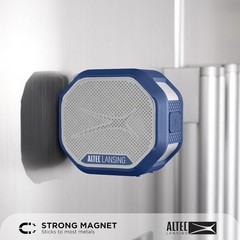 Altec Lansing HydraTrek Magnetic Bluetooth Speaker Waterproof – Periwinkle Blue