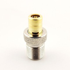 SMB Female Jack to F Female Jack Straight RF Coaxial Adapter Connector Converter