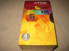 4 Pack TDK T-120 VHS Blank Video Tapes (Up To 6 Hours Per Tape) NEW SEALED