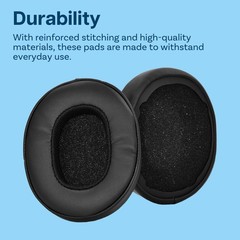 Replacement Ear Pads for Skullcandy Crusher Wireless/Evo – Memory Foam Black
