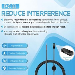720057-1 PC 11 Filtered Power Cable 6 Feet for Humminbird Helix 8/9/10/12/15