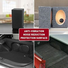78″Wide Speaker Box Fabric Subwoofer Underfelt Trunk Liner Carpet Non-Woven Lot