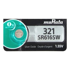 5 Murata Replaces Sony Silver Oxide SR616SW SR616W SR616 1.55V Watch Battery