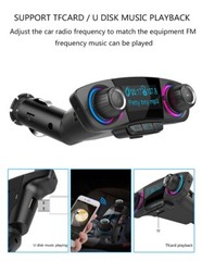 Wireless Bluetooth FM Transmitter Car Stereo Audio MP3 AUX Adapter USB Charger