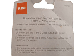 RCA Model VH976R 6ft S-Video Cable