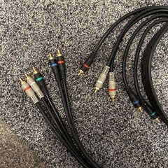 6FT COMPONENT VIDEO CABLE WITH AUDIO 5 RCA RED GREEN BLUE RGB for HDTV DVD VCR
