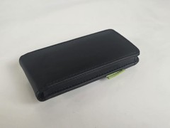 IPOD NANO 5G 5TH GENERATION LEATHER CASE FOLIO COVER Belt Clip 8GB 16GB BLACK
