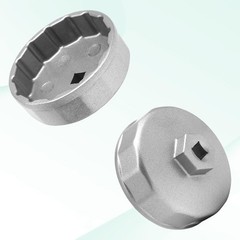 Oil Filter Wrench, Heavy Duty 74mm 14 Flutes Oil Filter Cap Wrenches Removal Too