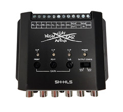 Sky High Car Audio 5 Channel Hi to Low Converter Line Output LOC RCA Adapter