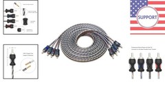 Durable 12ft Male-to-Male RCA Cable – 99.99% Oxygen Free Copper Construction