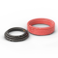 DS18 Ultra Flex Power & Ground Wire Kit | 8-Gauge CCA | 20FT Red + 5FT