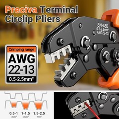 Spade Connector Crimping Kit, 28 Types Wire Connector Kit Wire Crimper AWG