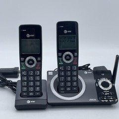 AT&T 2 Handset Cordless Phone Answering System w/ Call Blocker CL82419