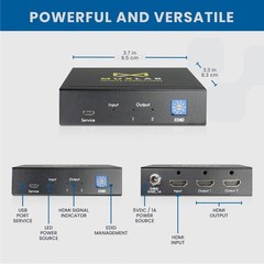 4K HDMI Splitter 1×2 | 60Hz | HDR | HDCP 2.2 | Dolby Atmos | Gaming & Digital Si