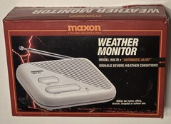 Maxon WX-70 Severe Weather Monitor AC or Battery Power OPEN BOX Automatic Alert